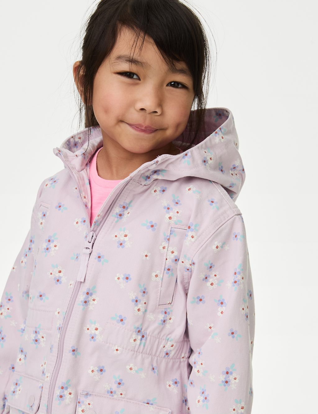 Pure Cotton Hooded Parka (2-8 Yrs) 7 of 8