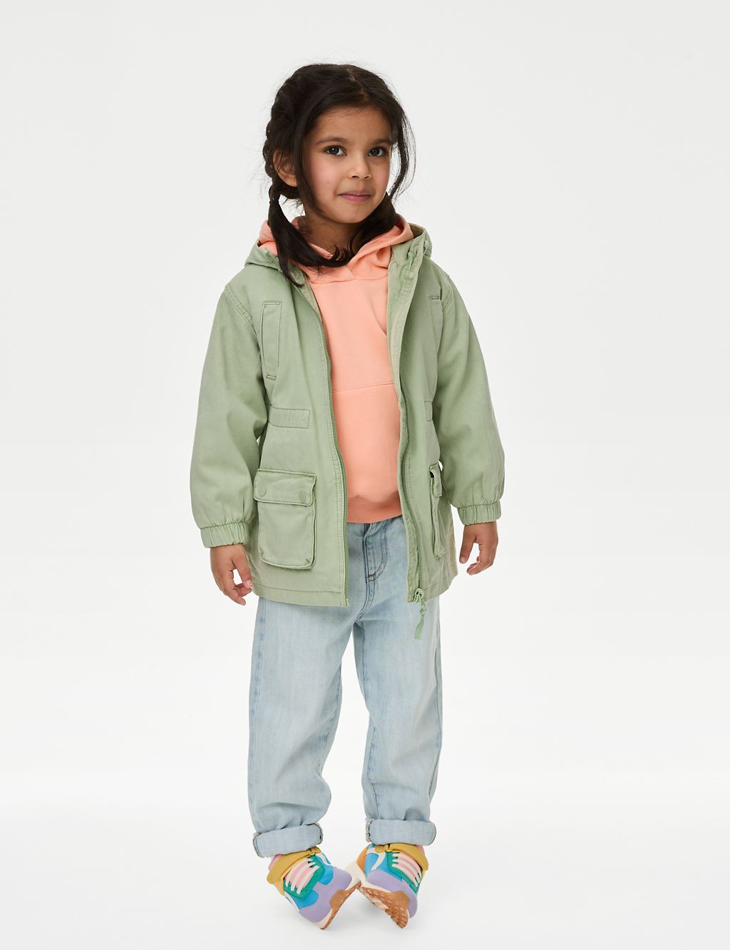 Pure Cotton Hooded Parka (2-8 Yrs) 7 of 8