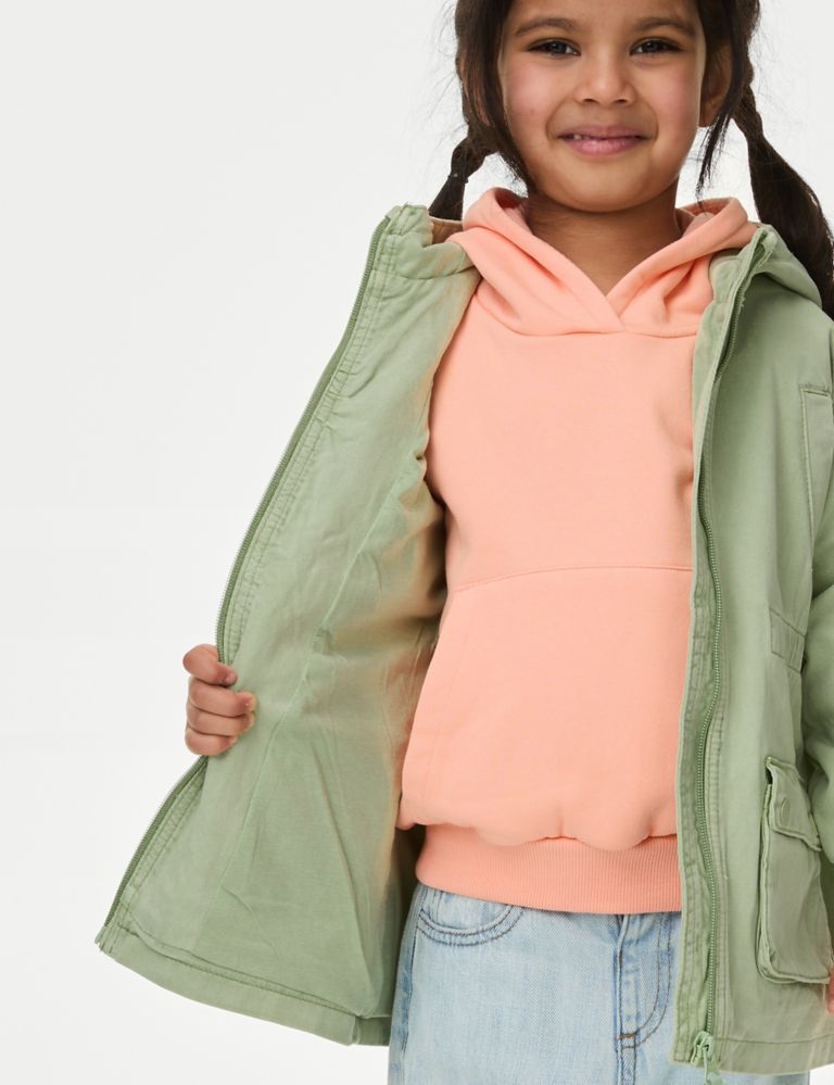 Pure Cotton Hooded Parka (2-8 Yrs) 6 of 8