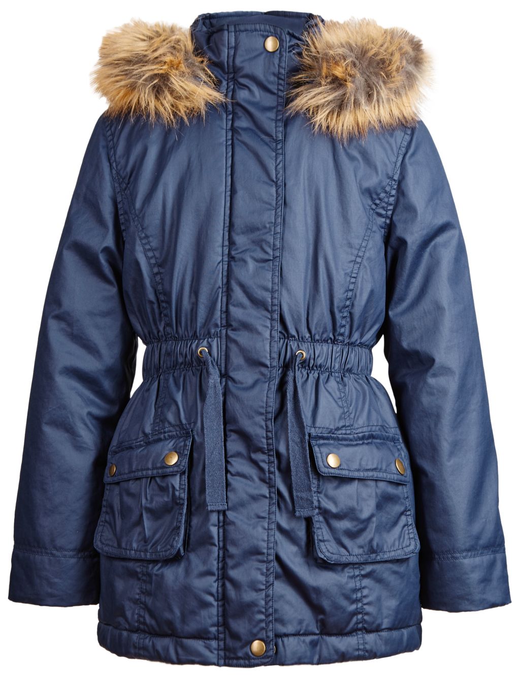 Pure Cotton Hooded Waxy Coat with Stormwear™ (3-14 Years) 6 of 9