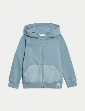 Pure Cotton Hoodie (2-8 Yrs) Image 2 of 4