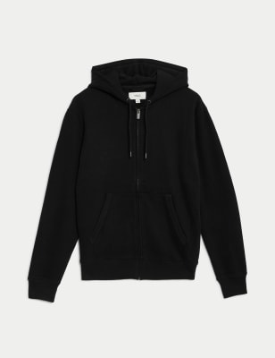 Plain black cheap cotton hoodie