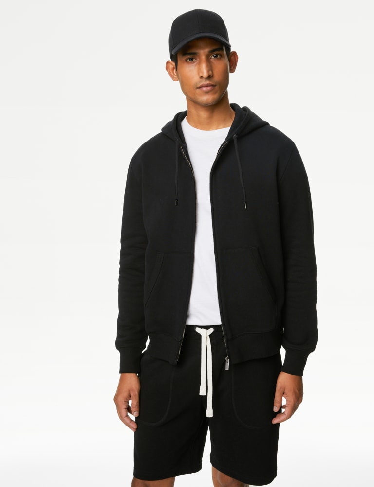 Modern Cotton Stretch Zip Sleep Hoodie