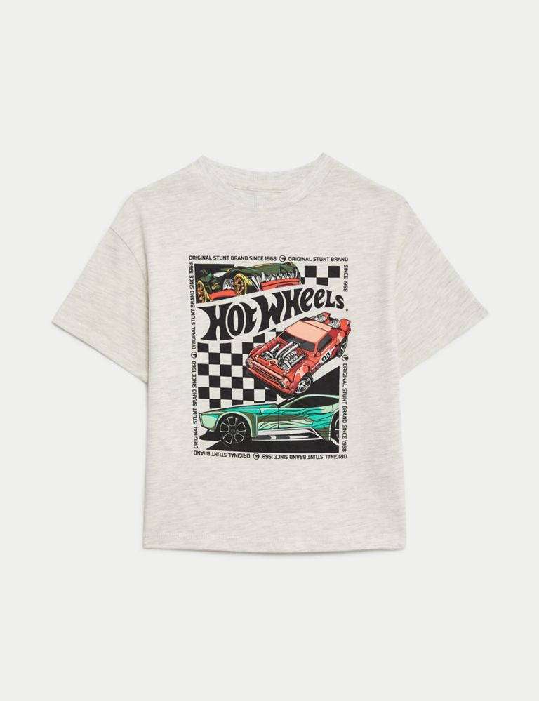 Pure Cotton Hot Wheels™ T-Shirt (2-8 Yrs) 1 of 3