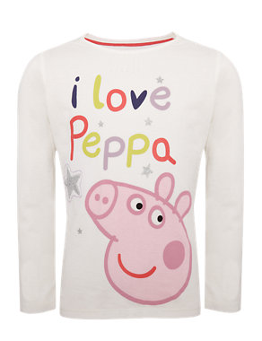Pure Cotton I Love Peppa T-Shirt Image 2 of 4