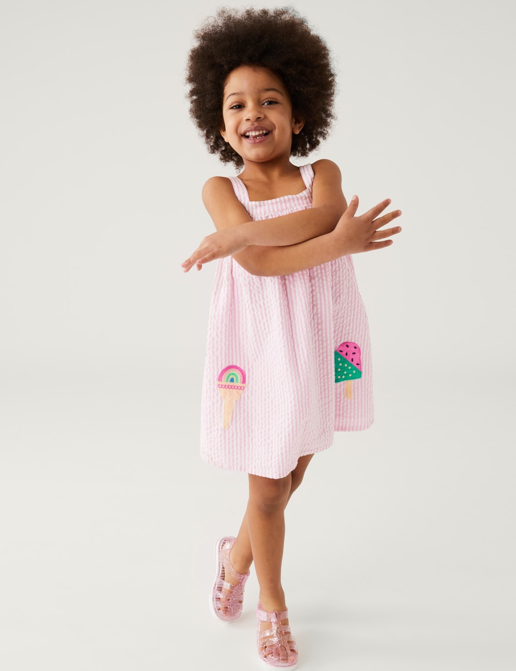 Pure Cotton Ice Cream Dress 2 8 Yrs