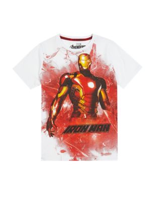 Pure Cotton Iron Man T-Shirt (5-14 Years) Image 2 of 3
