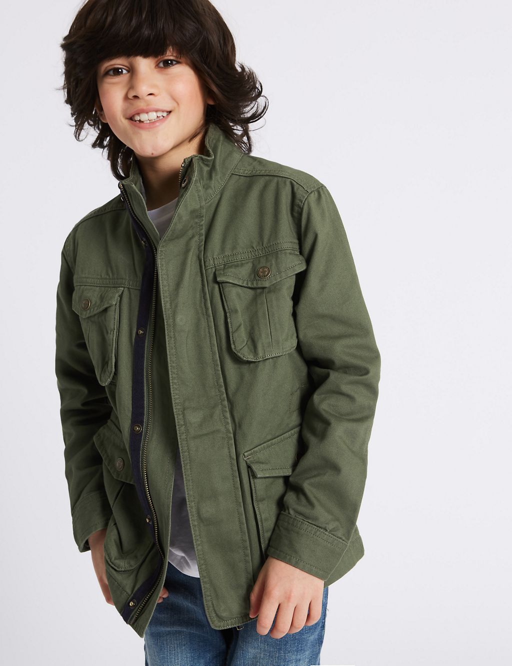 Pure Cotton Jacket (3-16 Years) 3 of 5