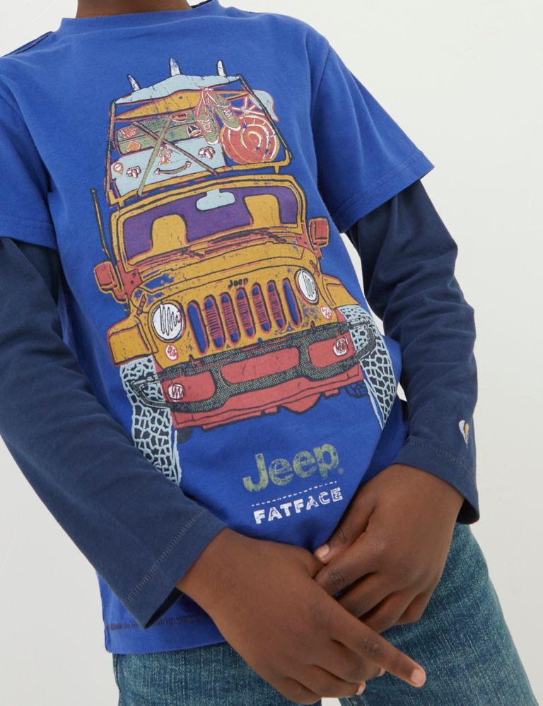 Pure Cotton Jeep Graphic T-Shirt (3-13 Yrs) 4 of 4