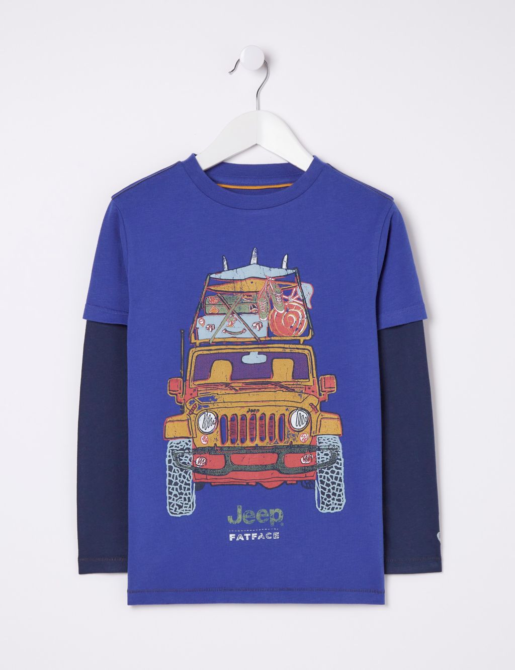 Pure Cotton Jeep Graphic T-Shirt (3-13 Yrs) 1 of 4