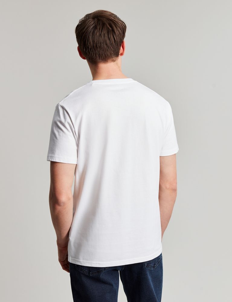 Pure Cotton Jersey Crew Neck T-Shirt 4 of 6