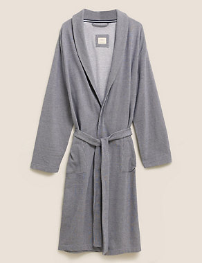 Pure Cotton Jersey Dressing Gown Image 2 of 5