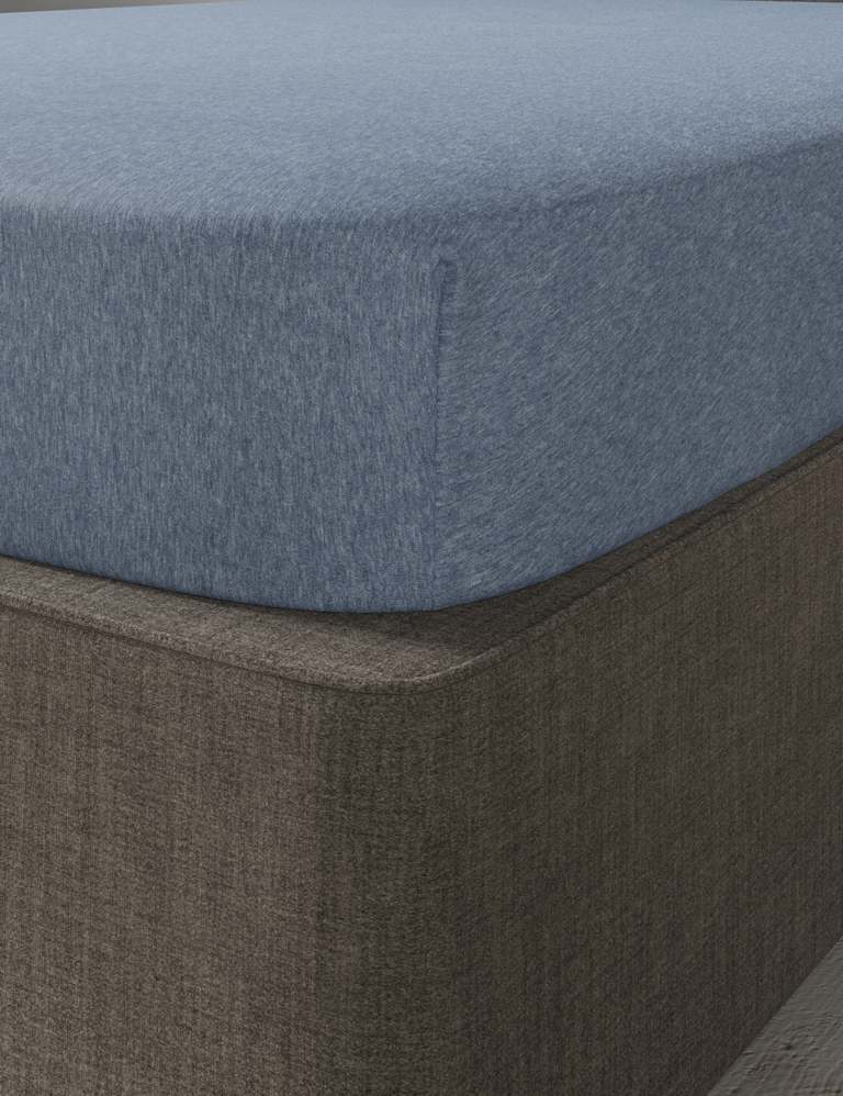 Pure Cotton Jersey Fitted Sheet 2 of 2