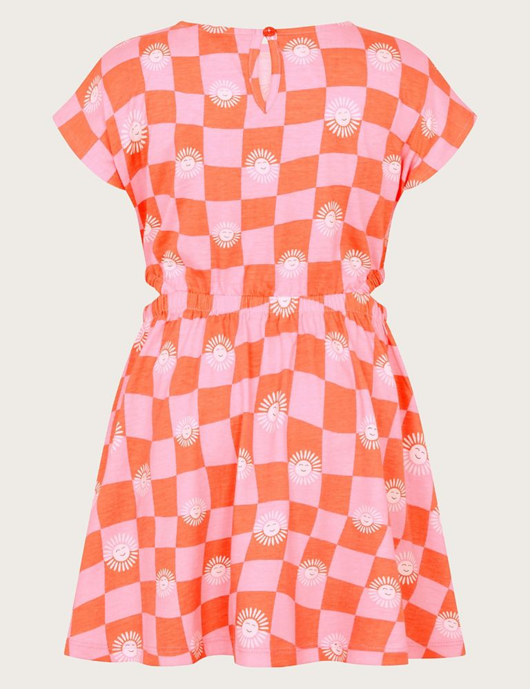 Pure Cotton Jersey Patterned Dress (3-13 Yrs) 2 of 3