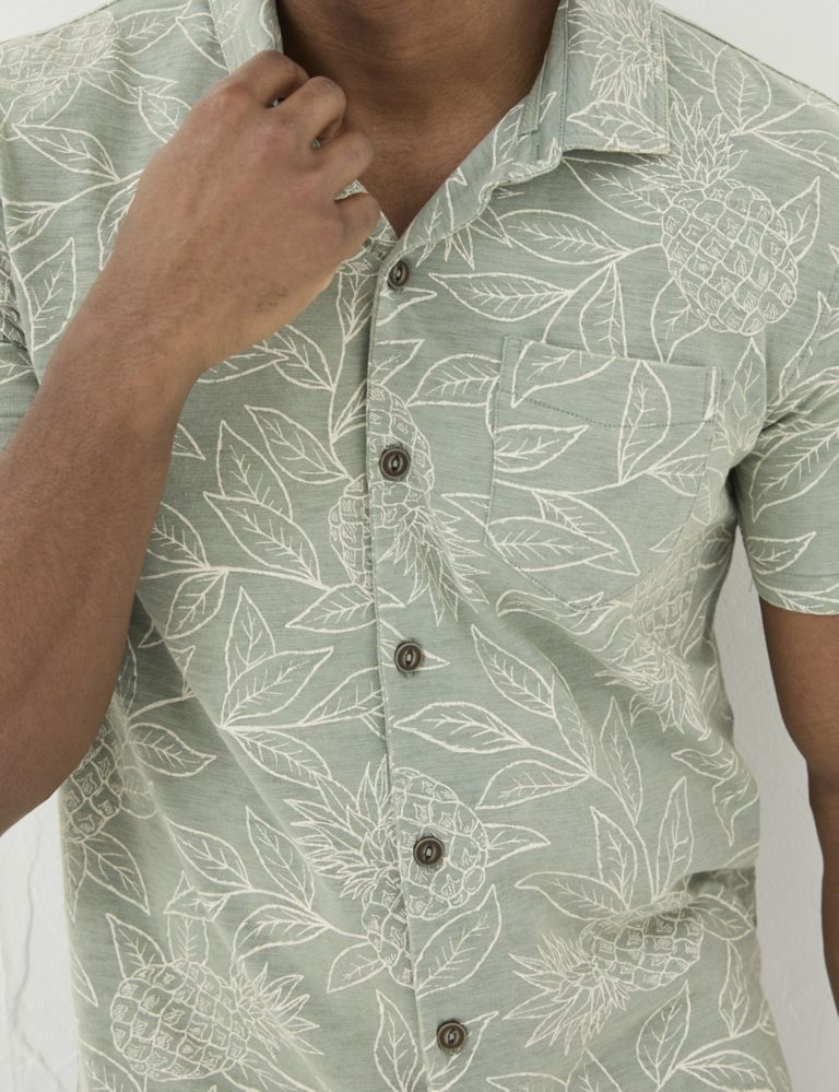 Pure Cotton Jersey Pineapple Shirt 4 of 5