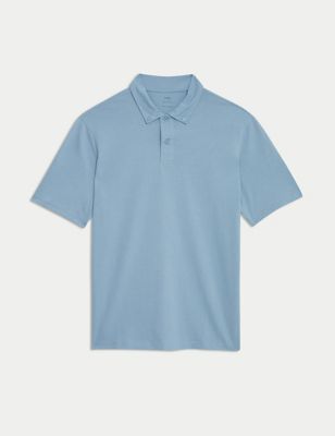Pure Cotton Jersey Polo Shirt Image 2 of 5