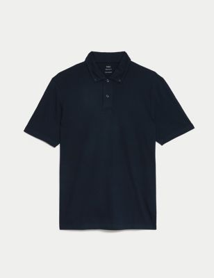 Pure Cotton Jersey Polo Shirt Image 2 of 5