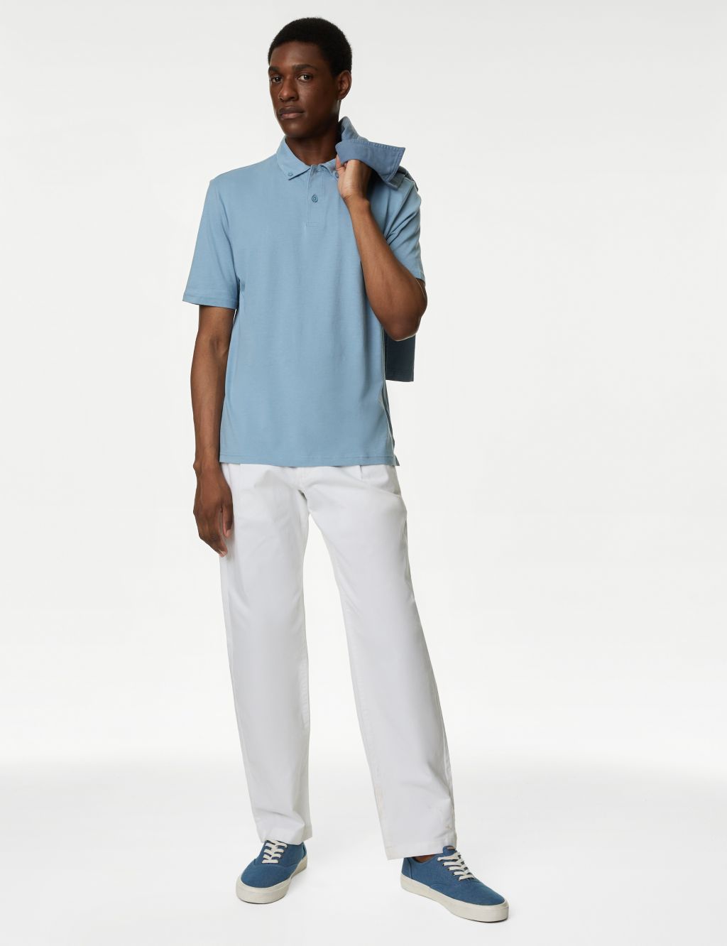 Pure Cotton Jersey Polo Shirt 4 of 5