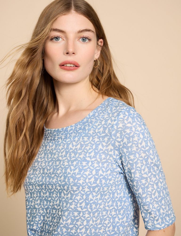 Pure Cotton Jersey Printed Top 4 of 6