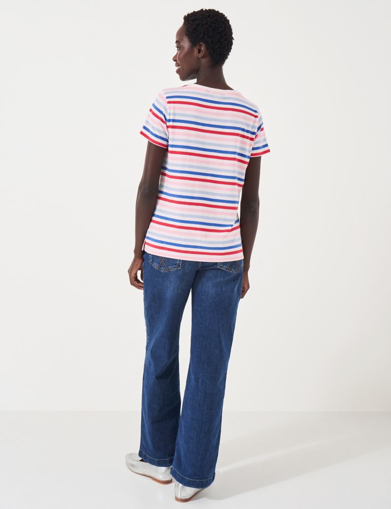 Pure Cotton Jersey Striped T-Shirt 4 of 5