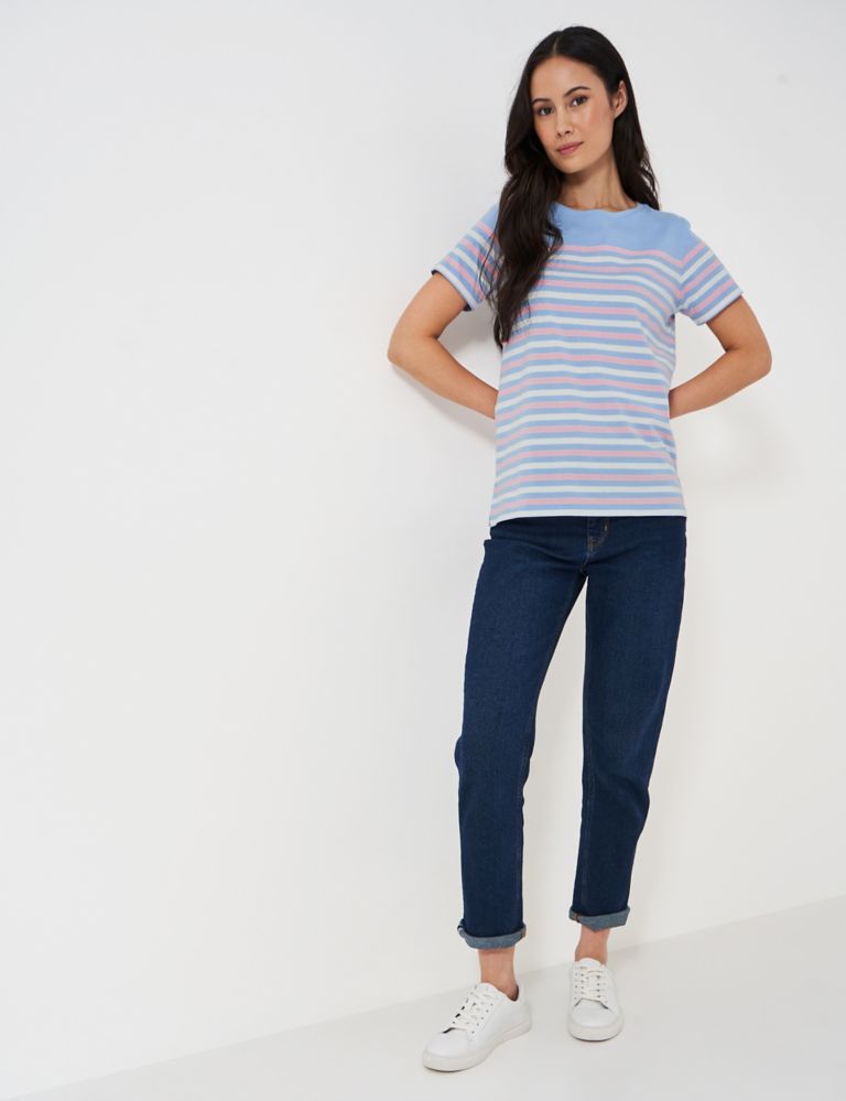 Pure Cotton Jersey Striped T-Shirt 3 of 5