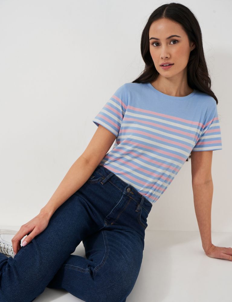 Pure Cotton Jersey Striped T-Shirt 5 of 5