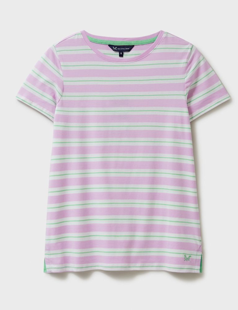 Pure Cotton Jersey Striped T-Shirt 2 of 5