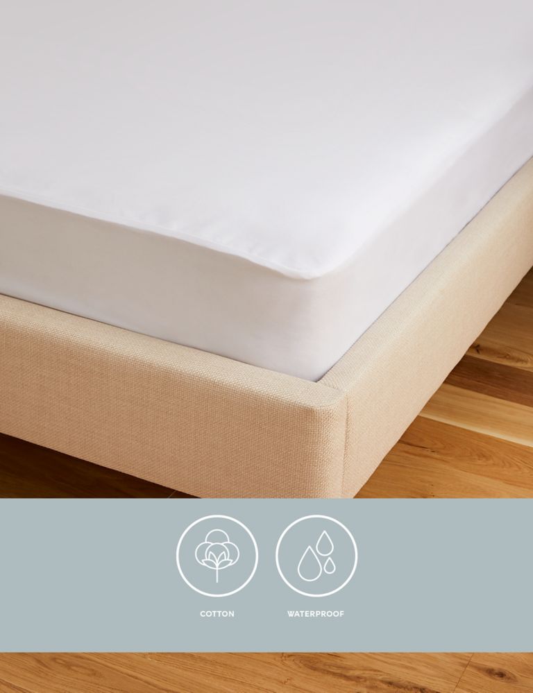 Pure Cotton Jersey Waterproof Mattress Protector 1 of 3