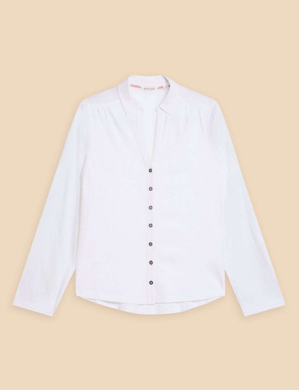 Pure Cotton Jersey Woven Collared Shirt 1 of 6