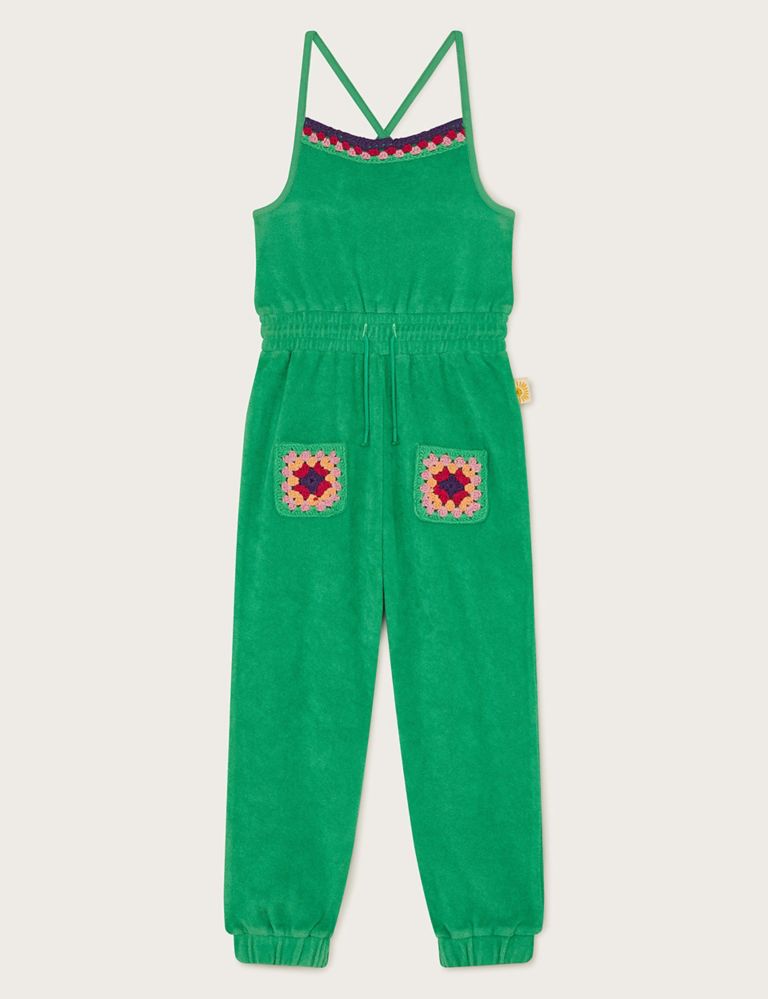 Pure Cotton Jumpsuit (3-13 Yrs) 1 of 3