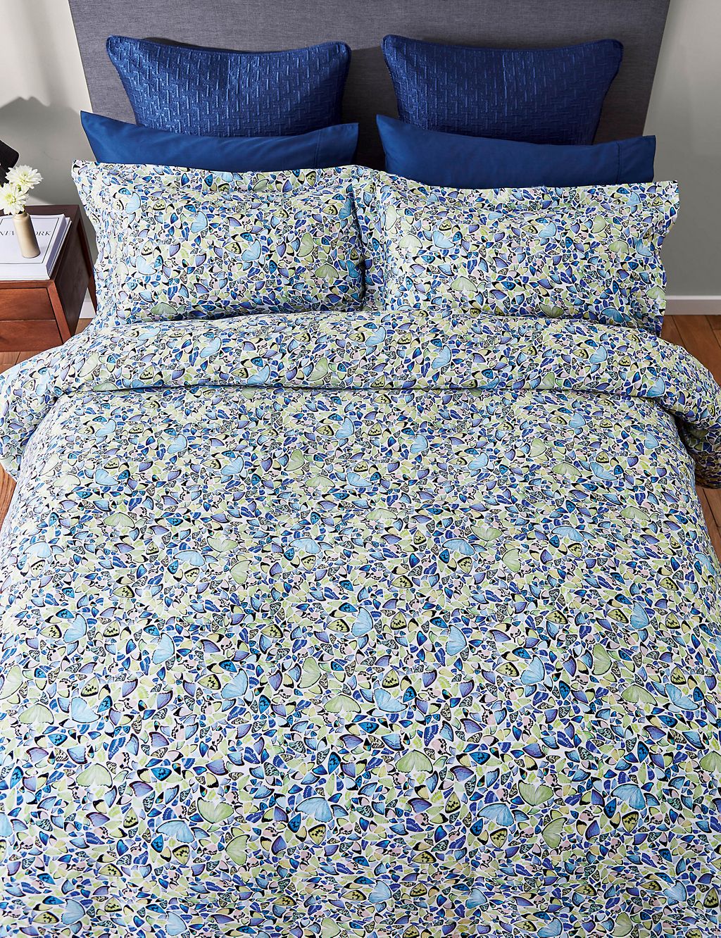 Pure Cotton Kaleidoscope Butterfly Duvet Cover 2 of 4