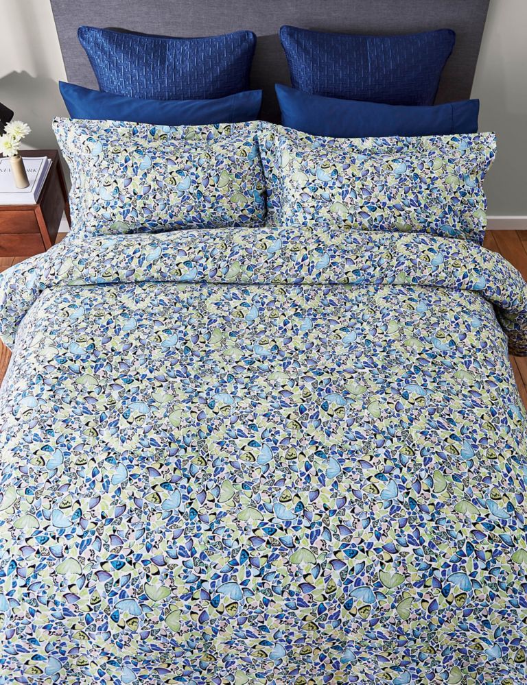 Pure Cotton Kaleidoscope Butterfly Duvet Cover 3 of 4