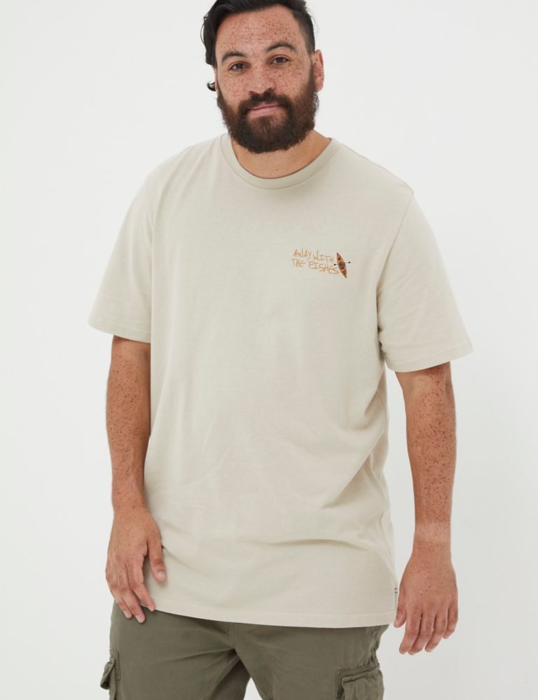 Pure Cotton Kayak Graphic Crew Neck T-Shirt 5 of 5