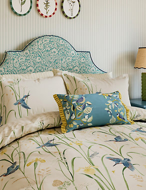 Pure Cotton Kingfisher & Iris Bedding Set Image 2 of 4