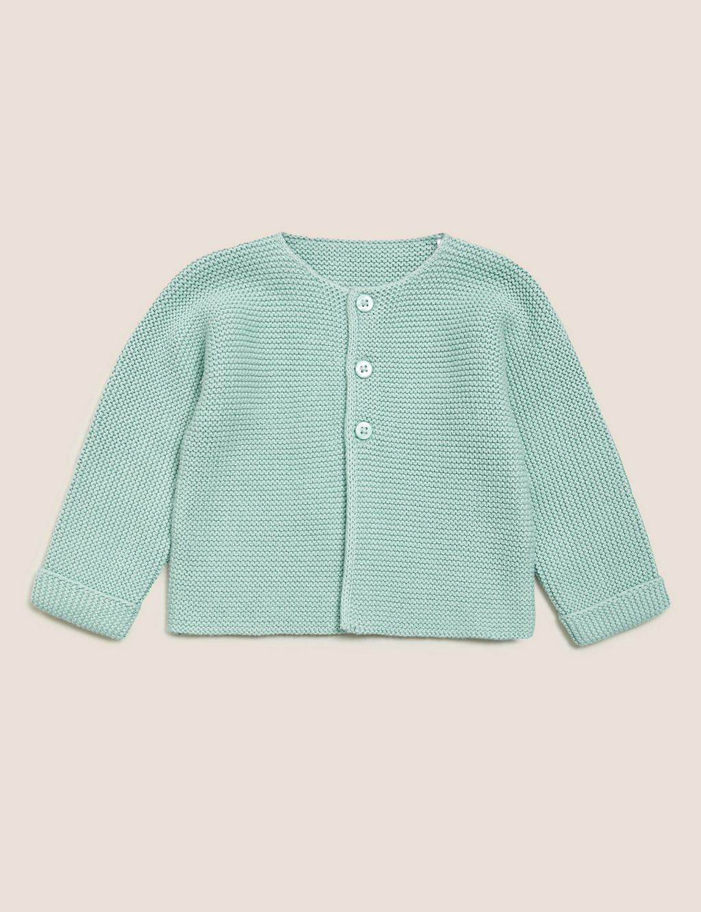 Pure Cotton Knitted Cardigan (0-12 Mths) 3 of 3