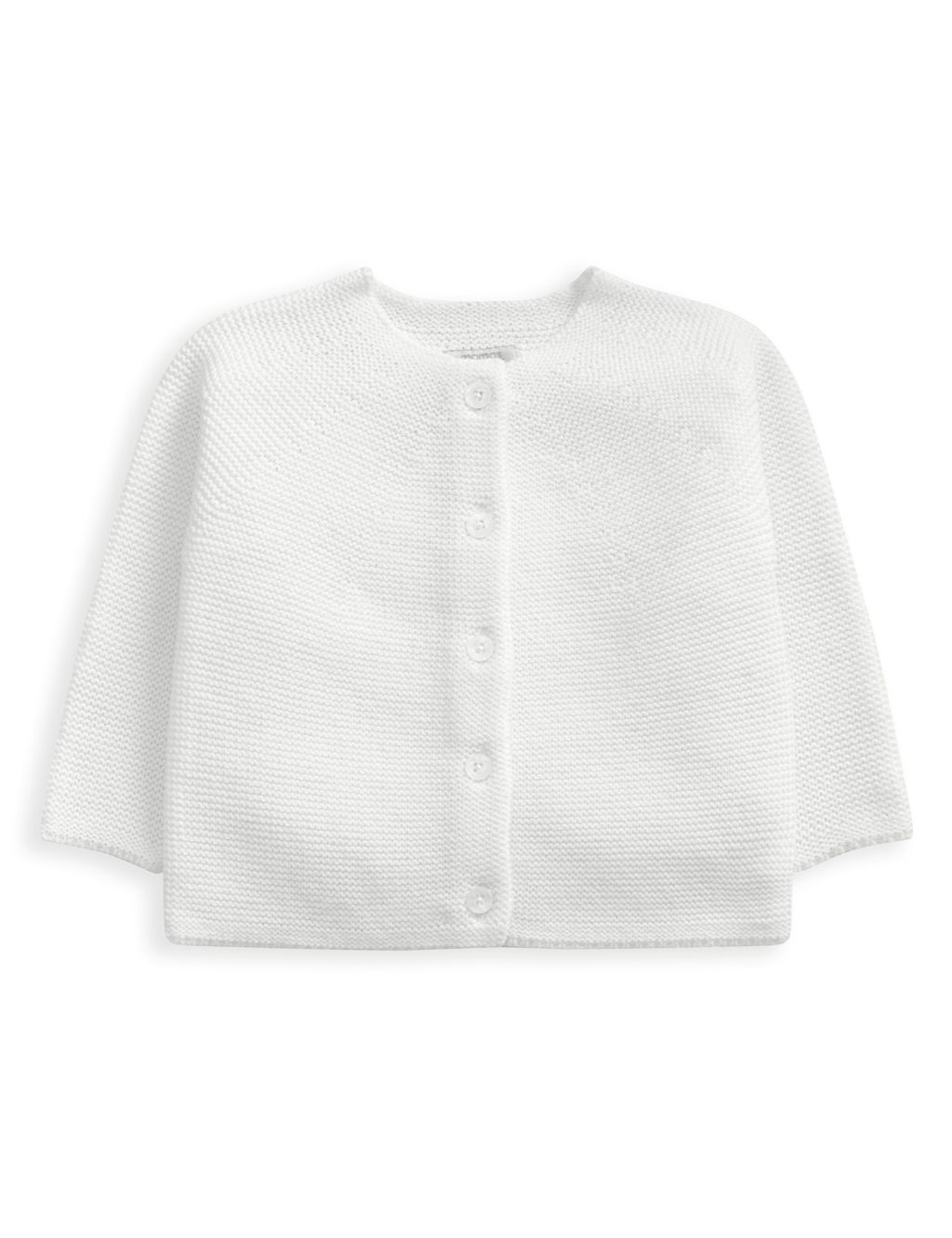 Pure Cotton Knitted Cardigan (7lbs-9 Mths) 1 of 3