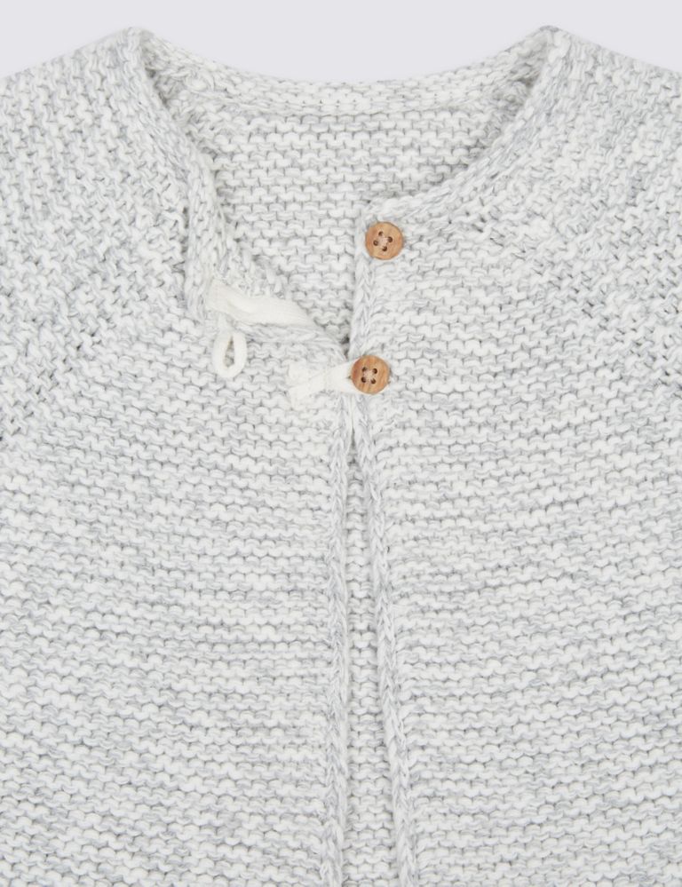 Pure Cotton Knitted Cardigan 3 of 5