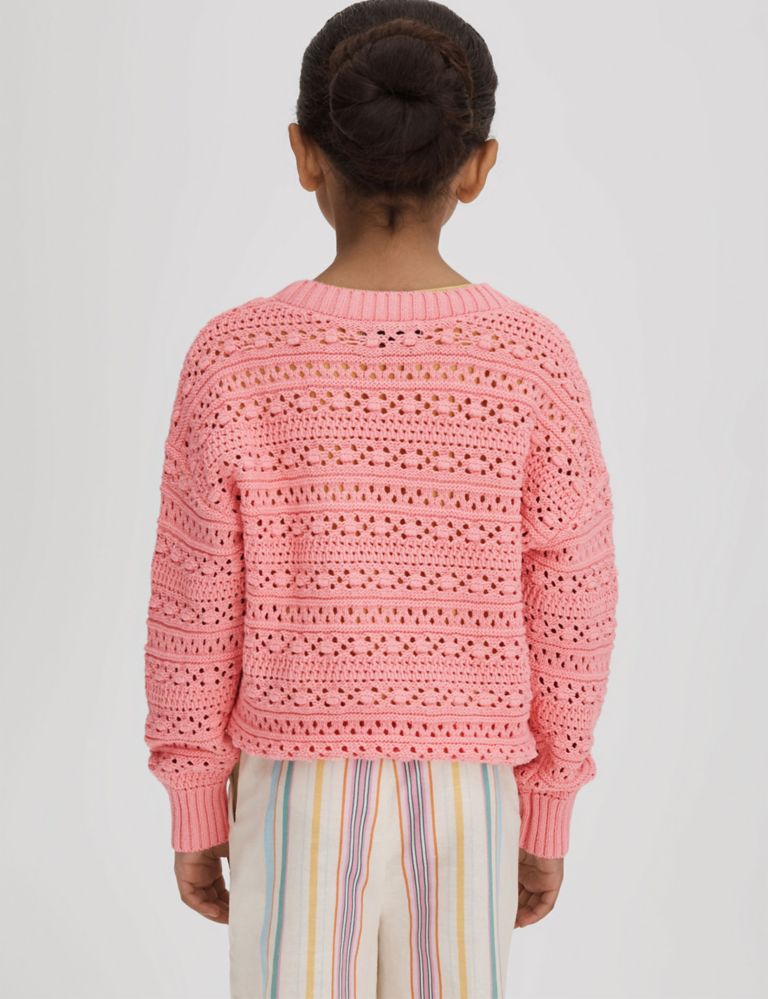 Pure Cotton Knitted Jumper (5-14 Yrs) 4 of 5