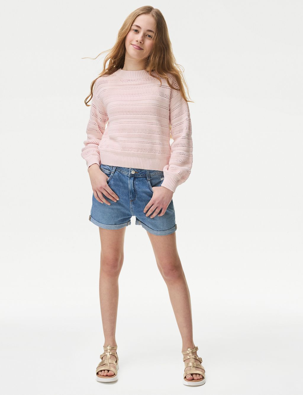 Pure Cotton Knitted Jumper (6-16 Yrs) 2 of 4