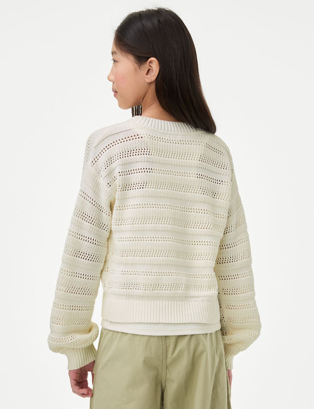 Pure Cotton Knitted Jumper (6-16 Yrs) 4 of 5