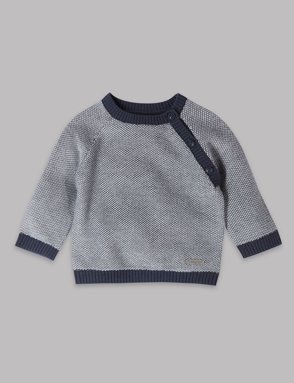 Pure Cotton Knitted Jumper 3 of 5