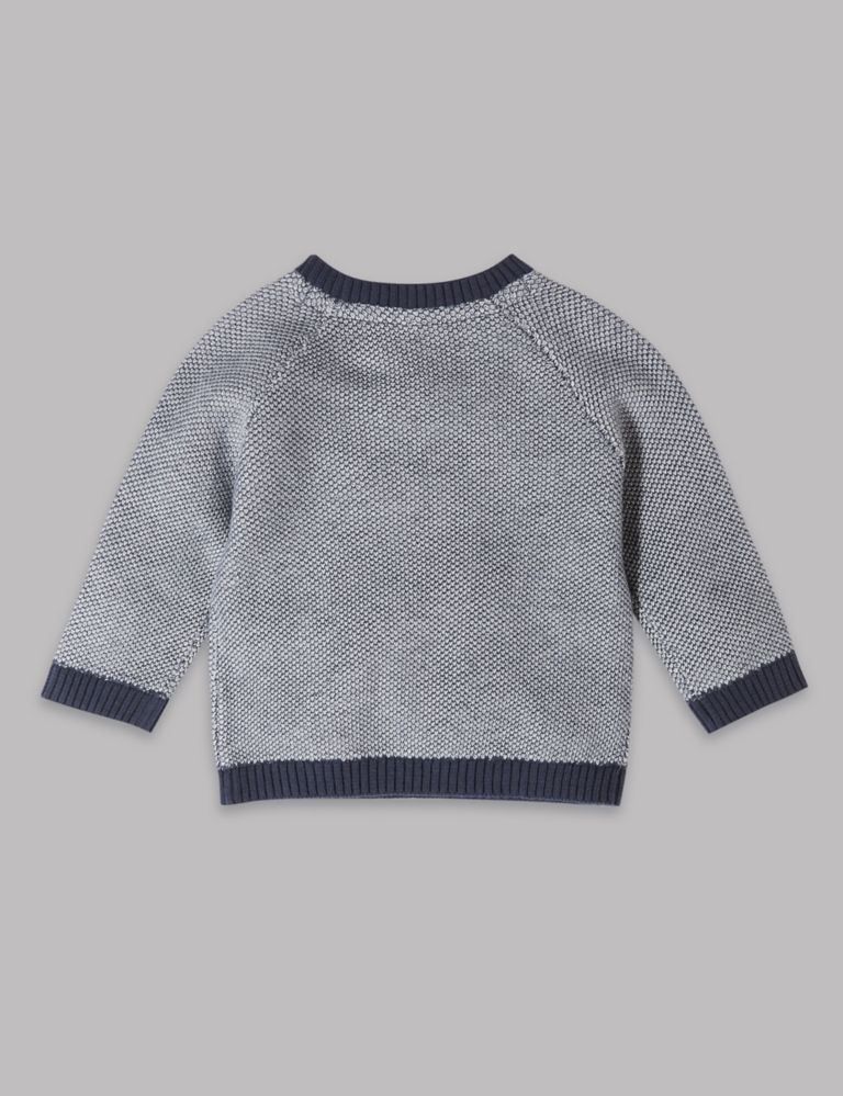 Pure Cotton Knitted Jumper 2 of 5