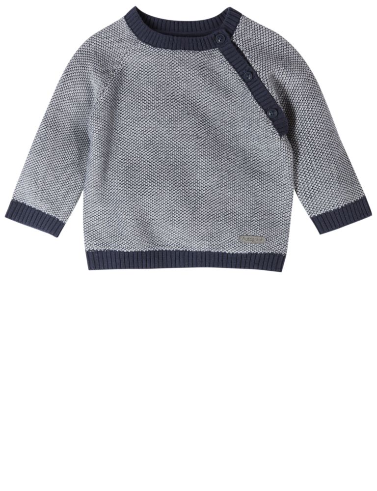 Pure Cotton Knitted Jumper 4 of 5