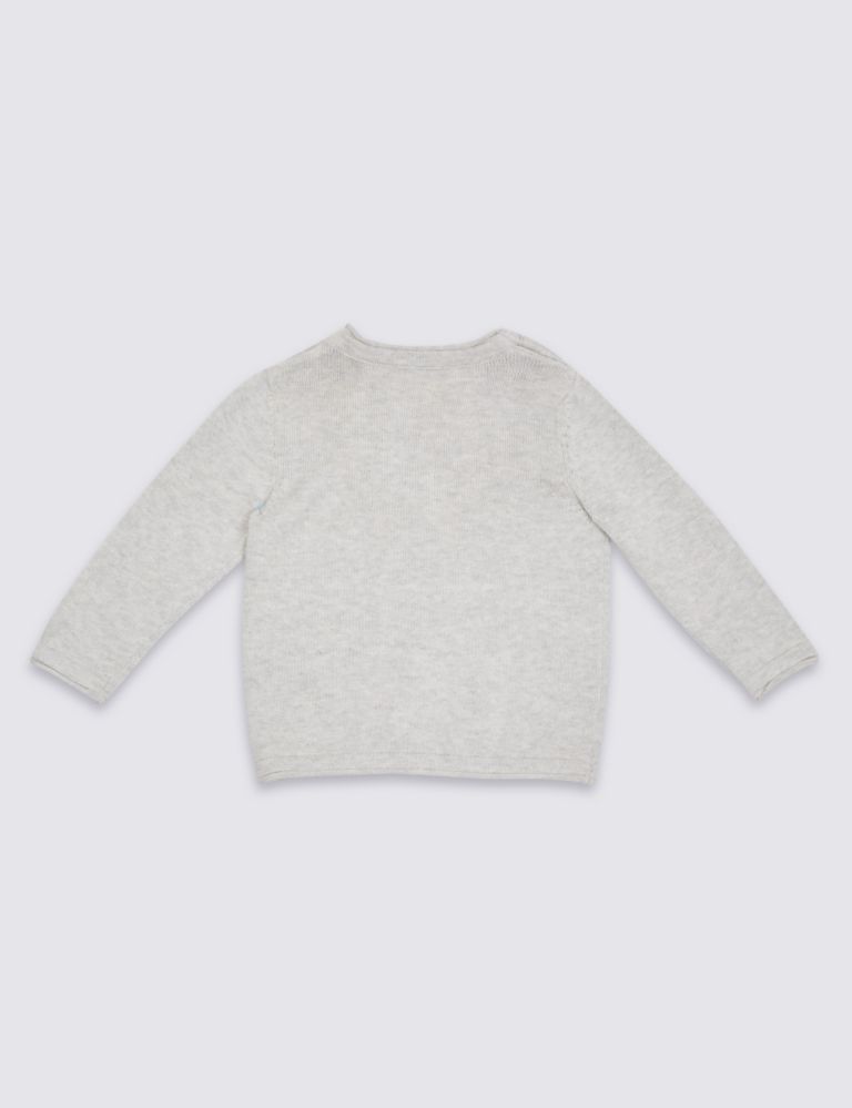 Pure Cotton Knitted Jumper 2 of 3