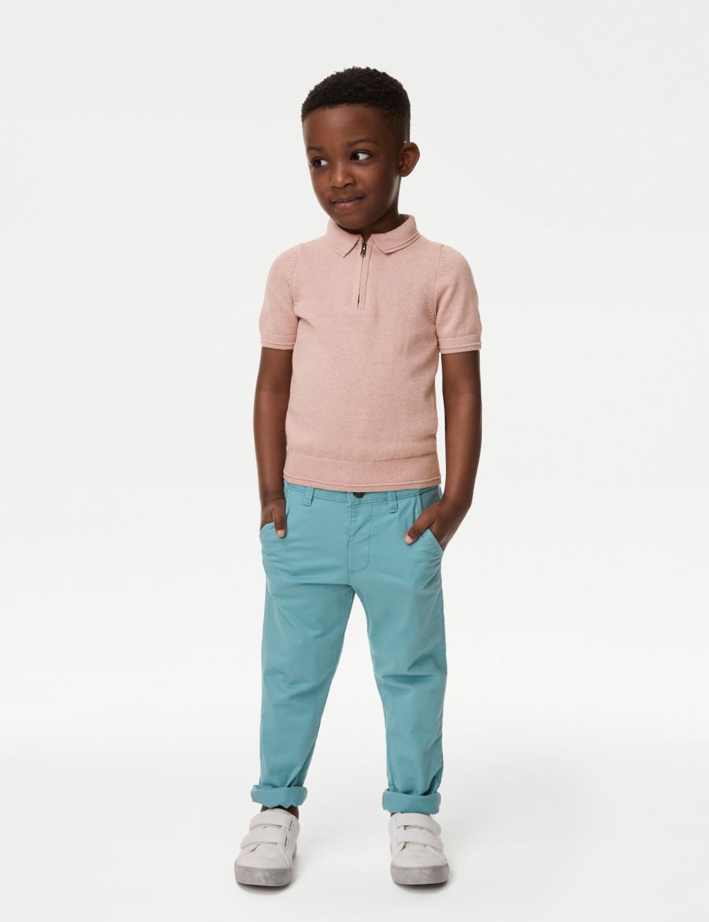 Pure Cotton Knitted Polo Shirt (2-8 Yrs) 2 of 4