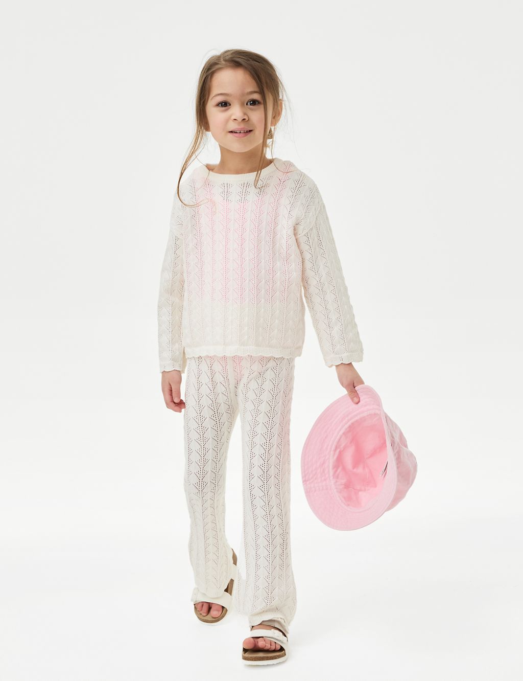 Pure Cotton Knitted Top & Bottom Outfit (2-8 Yrs) 4 of 6