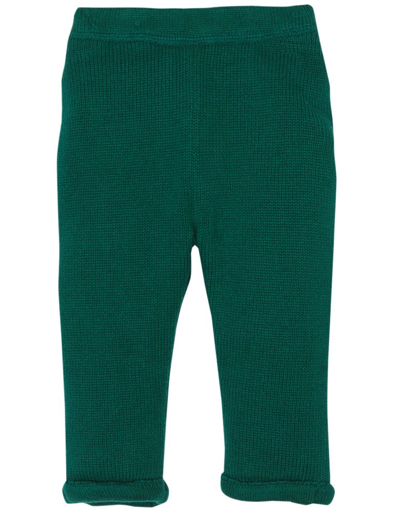 Pure Cotton Knitted Trousers 4 of 5