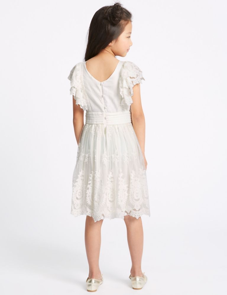 Pure Cotton Lace Dress (3-16 Years) 3 of 6