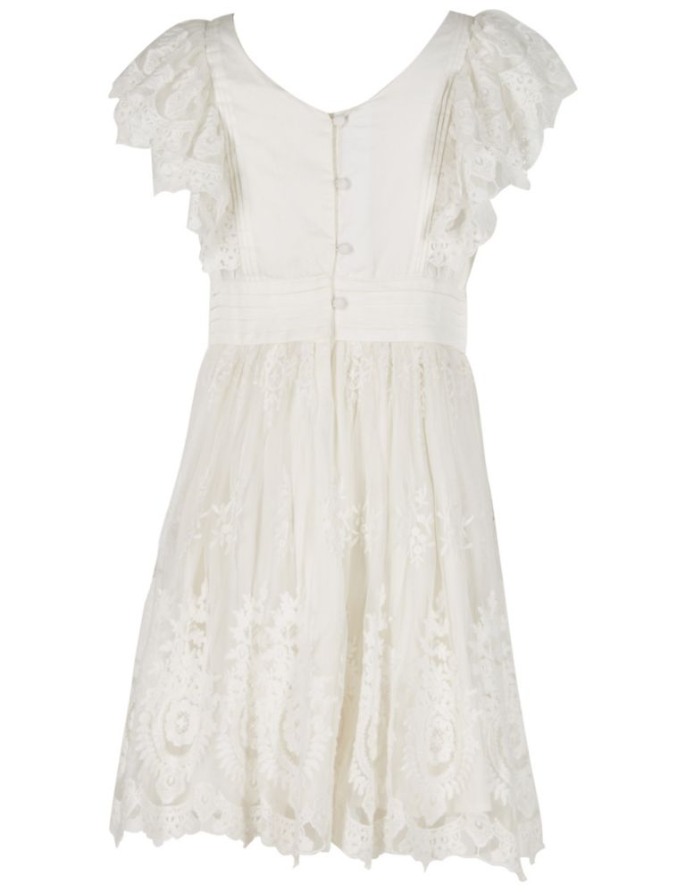 Pure Cotton Lace Dress (3-16 Years) 6 of 6