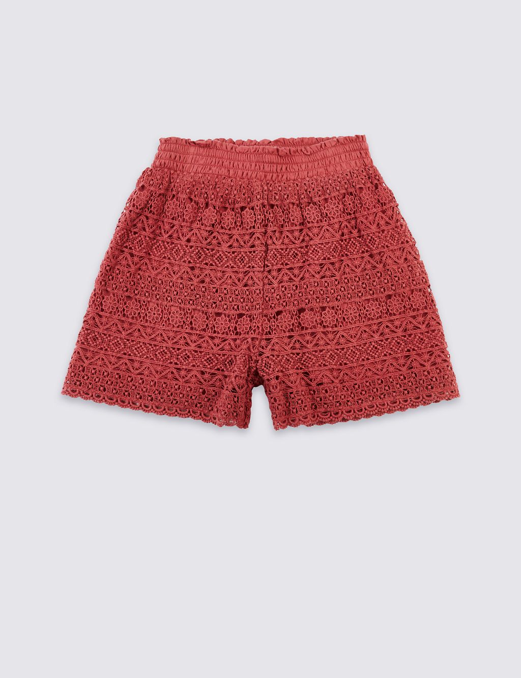Pure Cotton Lace Shorts (3-16 Years) 1 of 4